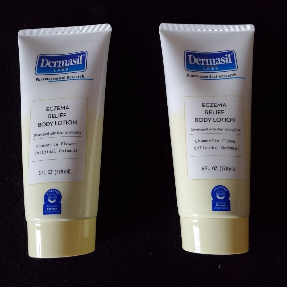 Dermasil Eczema Relief Body Lotion Set Of 2 New